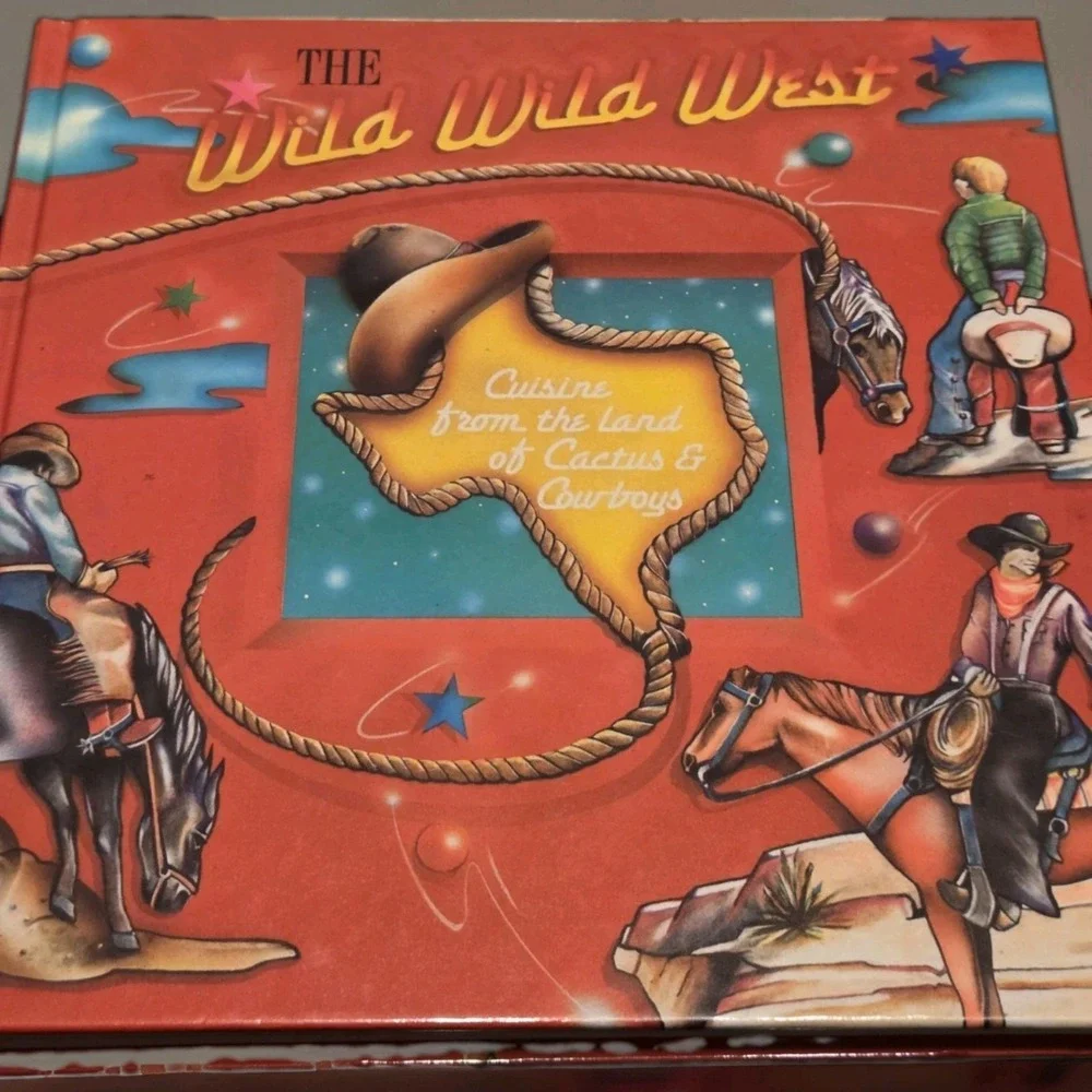 Vintage 1991  The Wild Wild West Cookbook  Jr Leauge of Odessa Hardcover